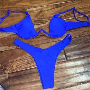 Blue bikini